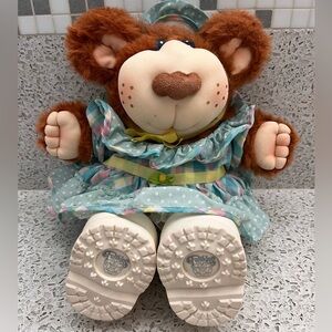 Vintage Furskins Junie Mae 18” Bear, Dress, Hat, Boots Xavier Roberts